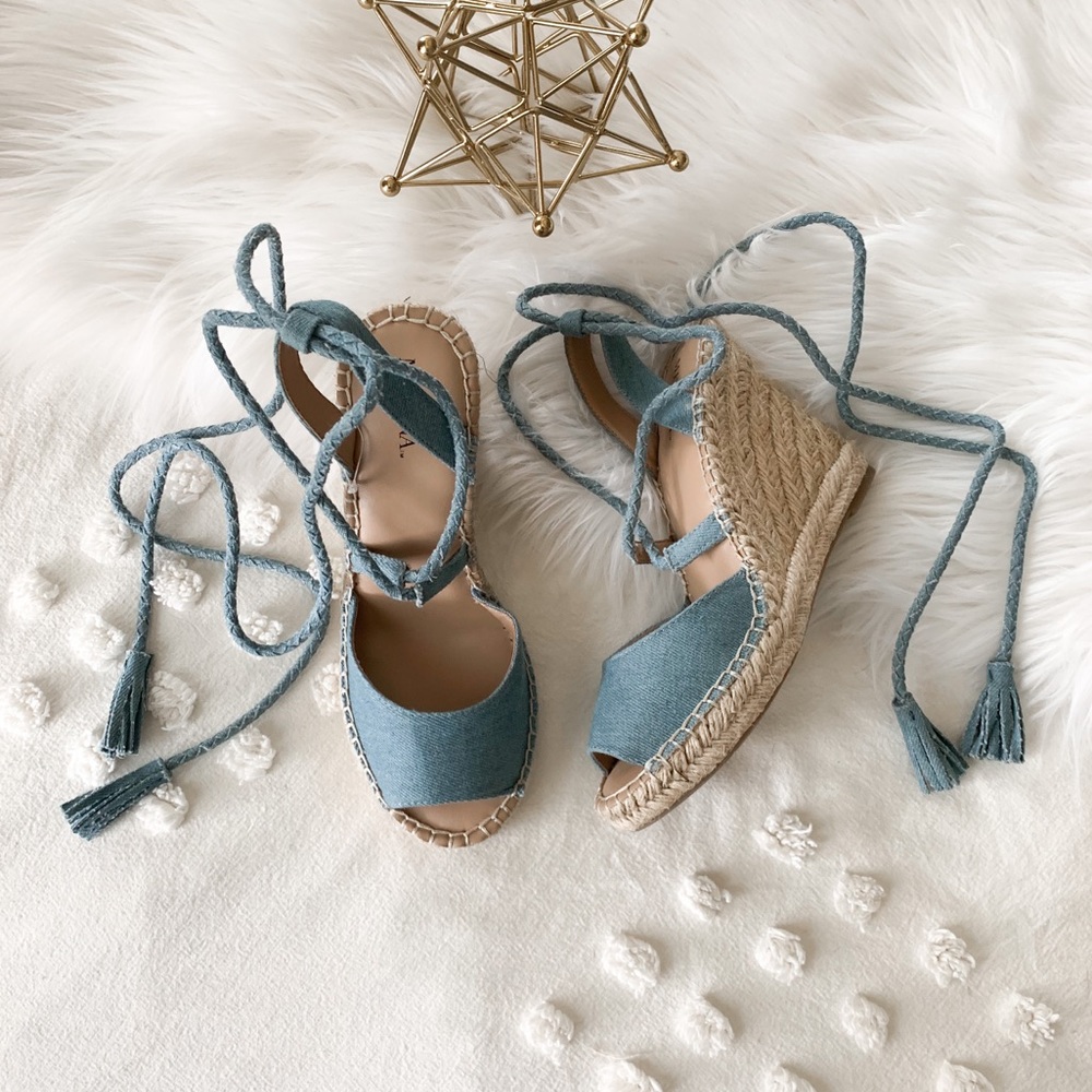 Light Denim Espadrilles